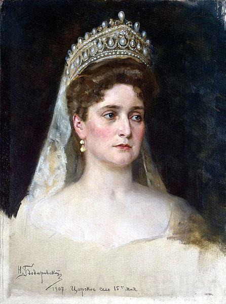 Nikolas Kornilievich Bodarevsky Portrait of the Empress Alexandra Fedorovna Germany oil painting art